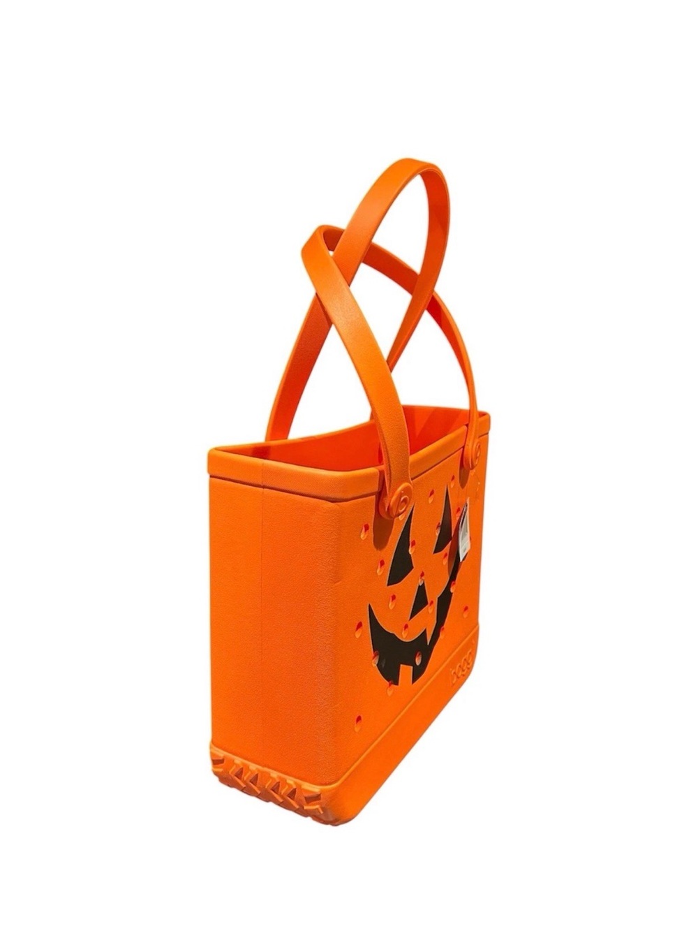 BOGG BAG Orange Pumpkin Face Tote - Picture 4 of 6